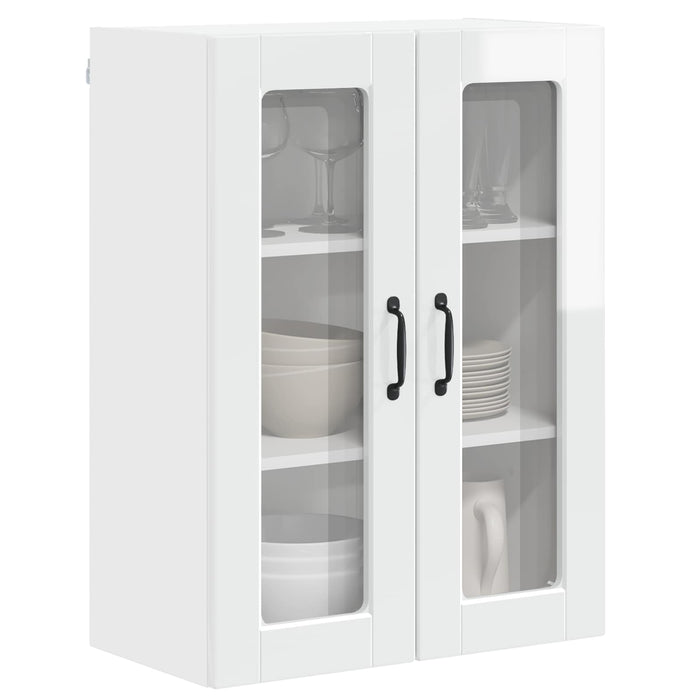 Dulap de bucătărie Alb lucios 60 x 31 x 80 cm Lemn compozit - WALTI WALTI