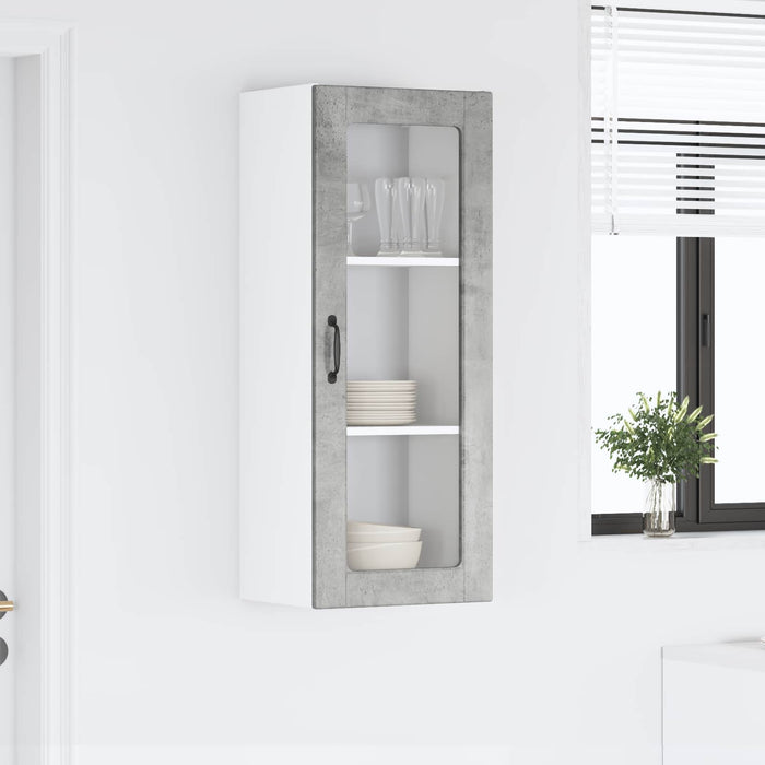 Dulap de bucătărie Gri din beton 40 x 31 x 100 cm Lemn compozit - WALTI WALTI