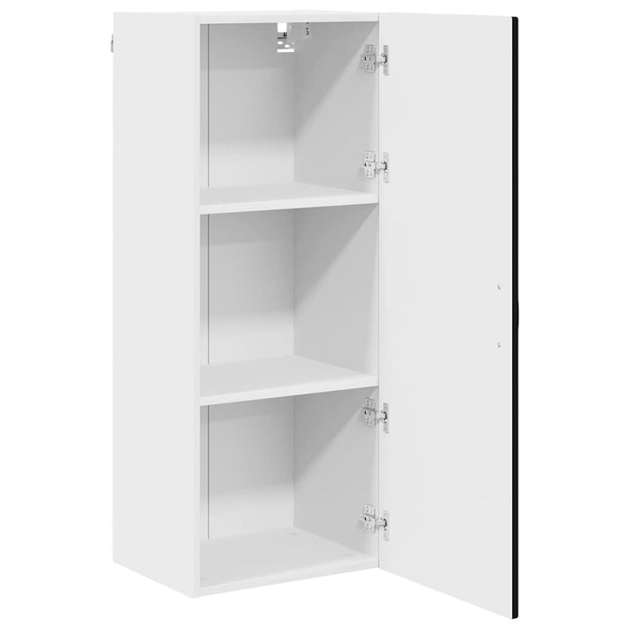 Dulap suspendat de bucătărie cu raft Negru 40 x 31 x 100 cm - WALTI WALTI