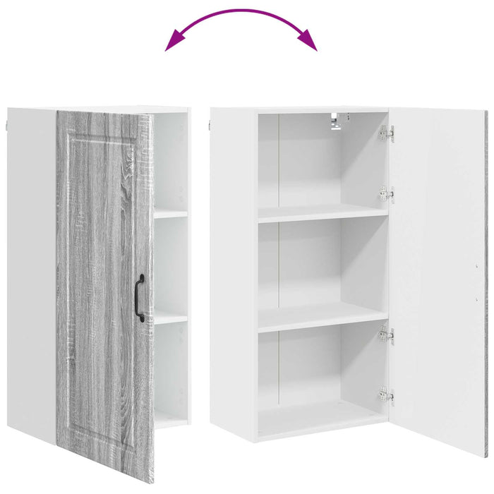 Dulap de bucătărie Gri Sonoma 50 x 31 x 100 cm Lemn compozit - WALTI WALTI