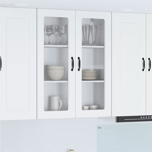 Dulap suspendat de bucătărie Alb 80 x 31 x 100 cm Lemn compozit - WALTI WALTI