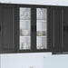 Dulap de bucătărie cu raft Negru 80 x 31 x 100 cm Lemn compozit - WALTI WALTI