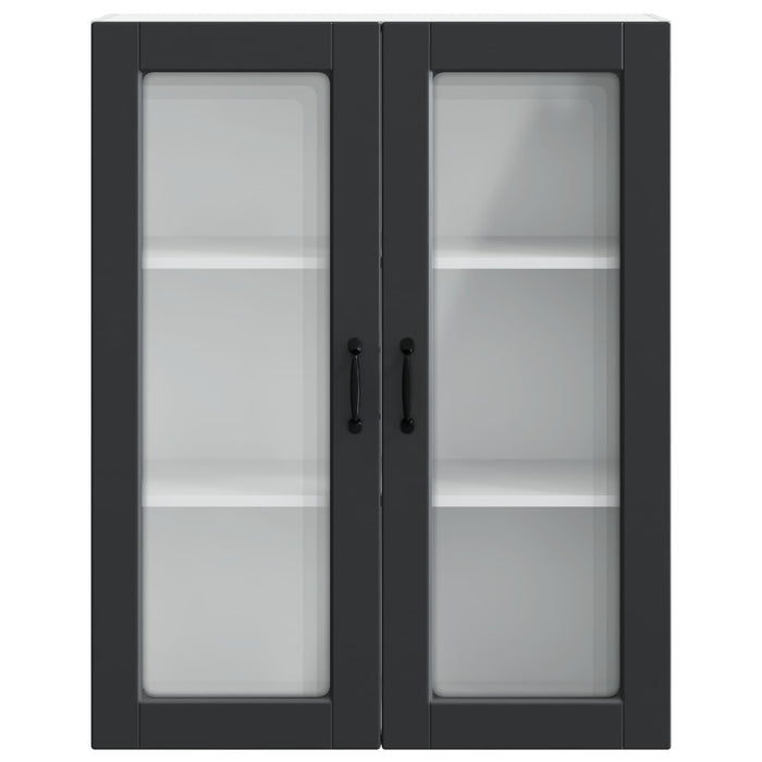 Dulap de bucătărie cu raft Negru 80 x 31 x 100 cm Lemn compozit - WALTI WALTI