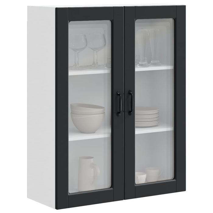Dulap de bucătărie cu raft Negru 80 x 31 x 100 cm Lemn compozit - WALTI WALTI