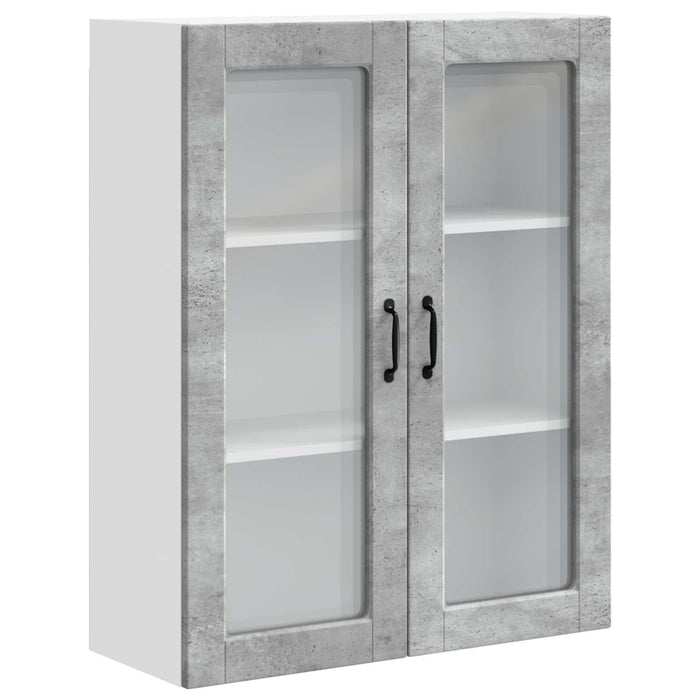 Dulap suspendat de bucătărie Gri din beton 80 x 31 x 100 cm - WALTI WALTI