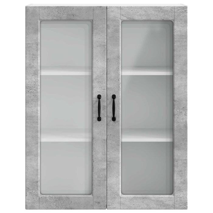 Dulap suspendat de bucătărie Gri din beton 80 x 31 x 100 cm - WALTI WALTI