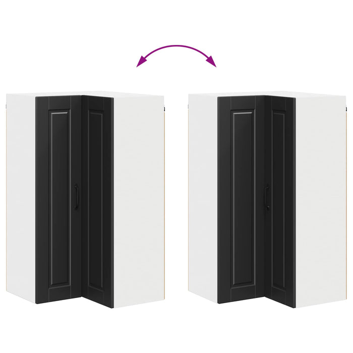 Dulap de bucătărie cu raft Negru 57 x 57 x 100 cm Lemn compozit - WALTI WALTI