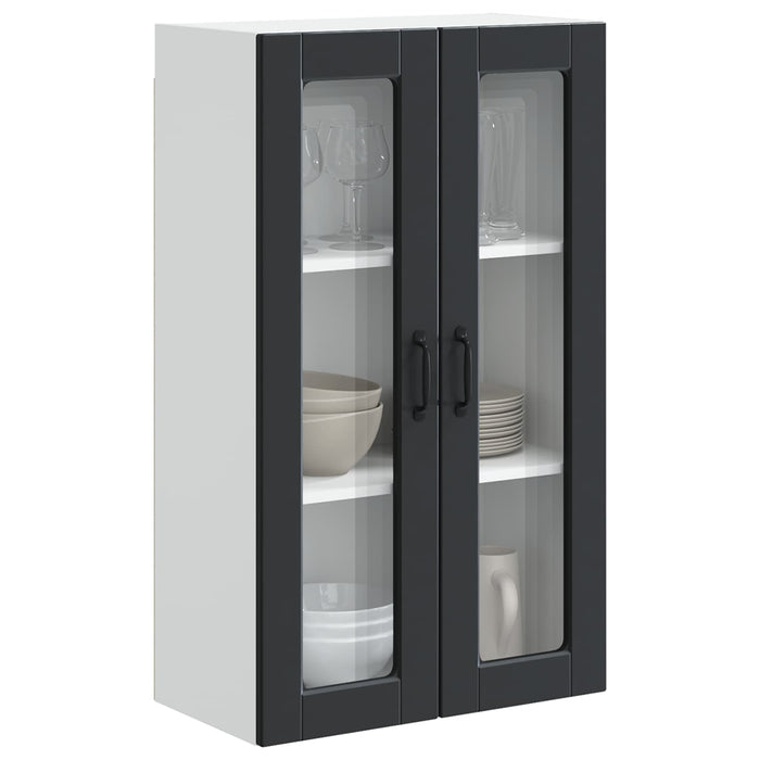 Dulap de bucătărie cu raft Negru 60 x 31 x 100 cm Lemn compozit - WALTI WALTI