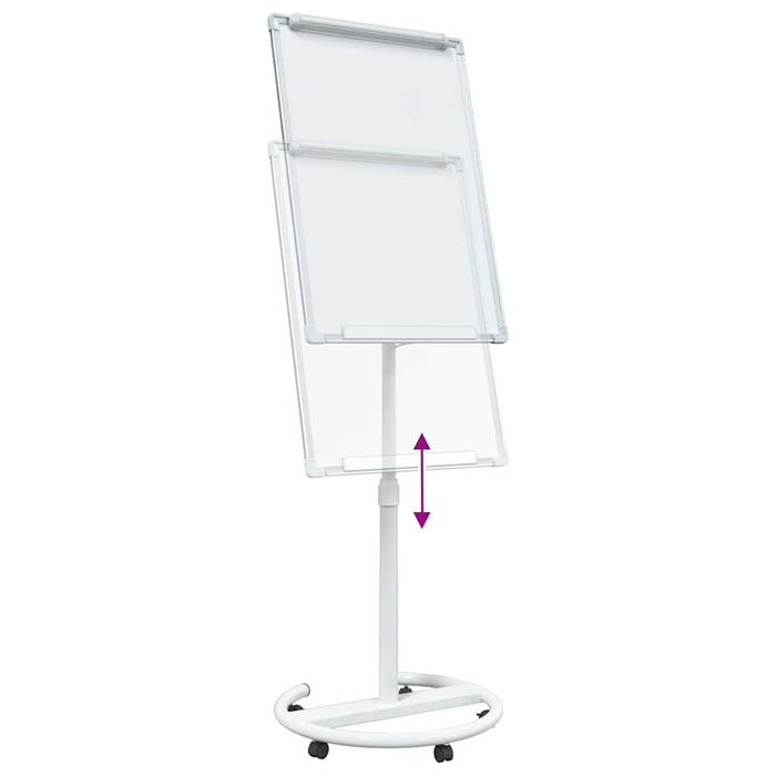 Tablă albă magnetică cu roata Gri și alb 62 x 62,5 x 197 cm EPS - WALTI WALTI