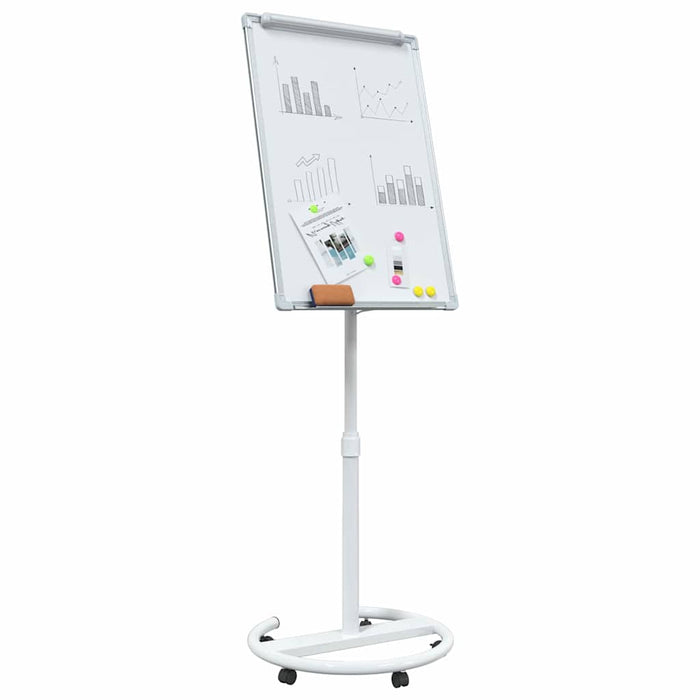 Tablă albă magnetică cu roata Gri și alb 62 x 62,5 x 197 cm EPS - WALTI WALTI