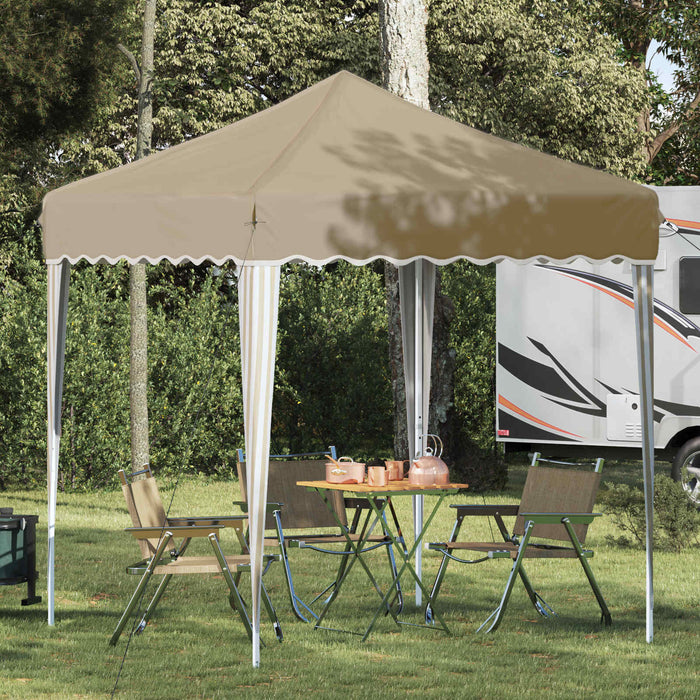 Cort de Petrecere Pop-up Crem 195 x 195 x 245 cm - WALTI WALTI