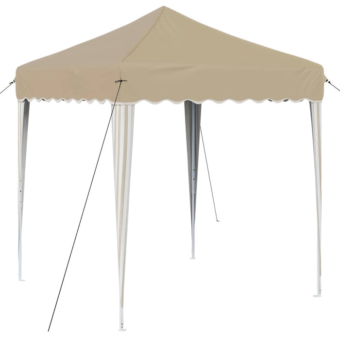 Cort de Petrecere Pop-up Crem 195 x 195 x 245 cm - WALTI WALTI