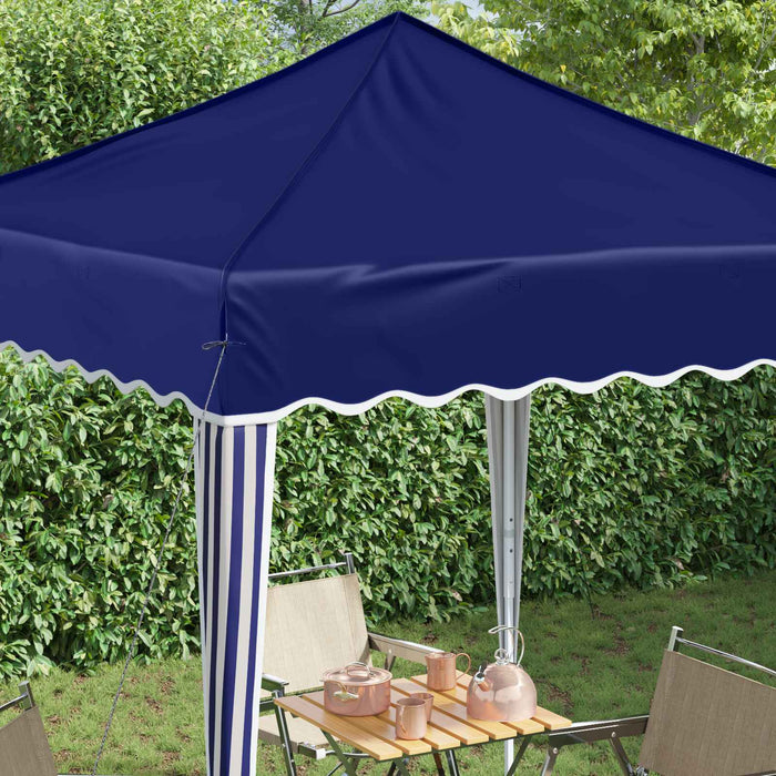 Cort de Petrecere Pop-up albastru 195 x 195 x 245 cm - WALTI WALTI