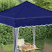 Cort de Petrecere Pop-up albastru 195 x 195 x 245 cm - WALTI WALTI
