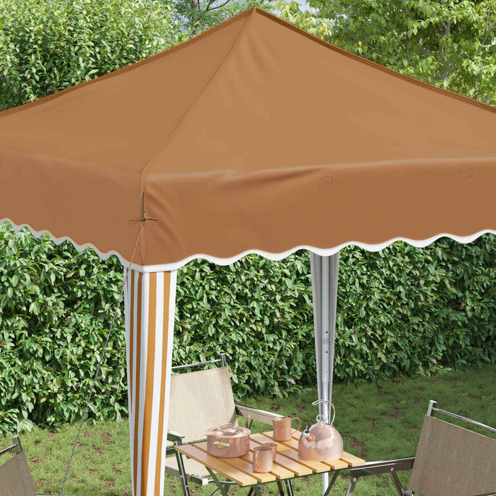 Cort de Petrecere Pop-up Bej 195 x 195 x 245 cm Material Oxford - WALTI WALTI