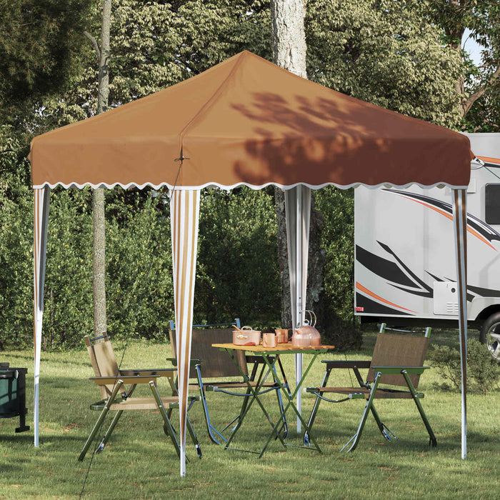 Cort de Petrecere Pop-up Bej 195 x 195 x 245 cm Material Oxford - WALTI WALTI
