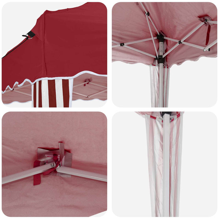 Cort de Petrecere Pop-up Burgundy 195 x 195 x 245 cm - WALTI WALTI