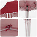 Cort de Petrecere Pop-up Burgundy 195 x 195 x 245 cm - WALTI WALTI