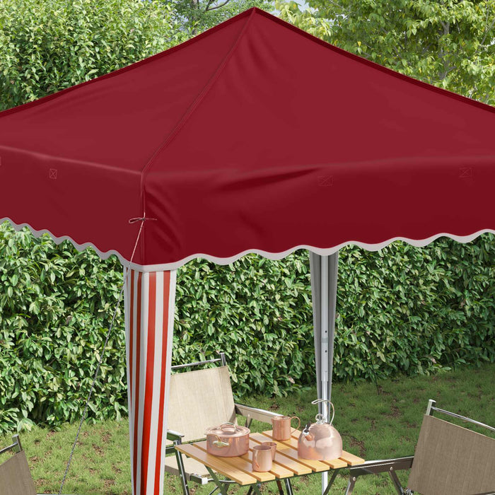 Cort de Petrecere Pop-up Burgundy 195 x 195 x 245 cm - WALTI WALTI
