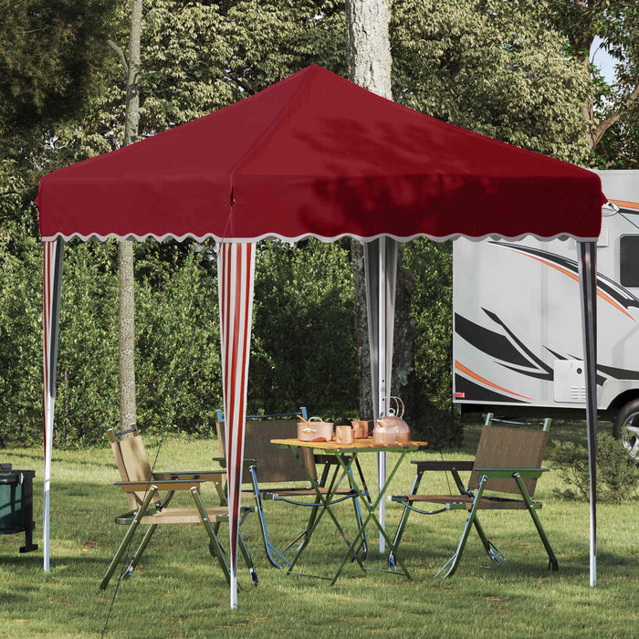 Cort de Petrecere Pop-up Burgundy 195 x 195 x 245 cm - WALTI WALTI