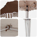 Cort de Petrecere Pop-up Maro 195 x 195 x 245 cm - WALTI WALTI