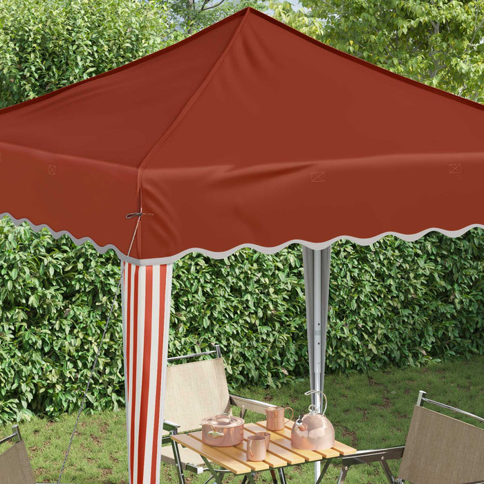 Cort de Petrecere Pop-up Terracota 195 x 195 x 245 cm - WALTI WALTI