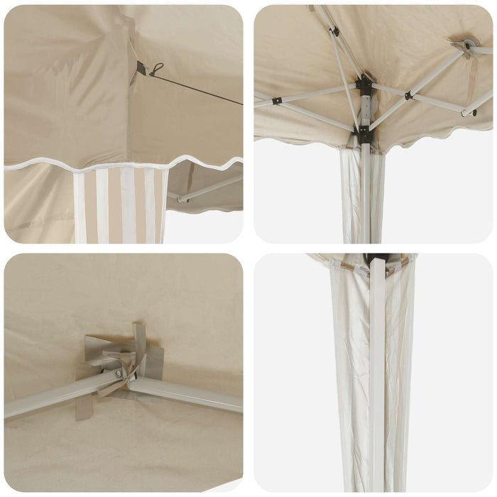 Cort de Petrecere Pop-up Crem 195 x 195 x 245 cm - WALTI WALTI