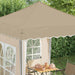 Cort de Petrecere Pop-up Crem 195 x 195 x 245 cm - WALTI WALTI