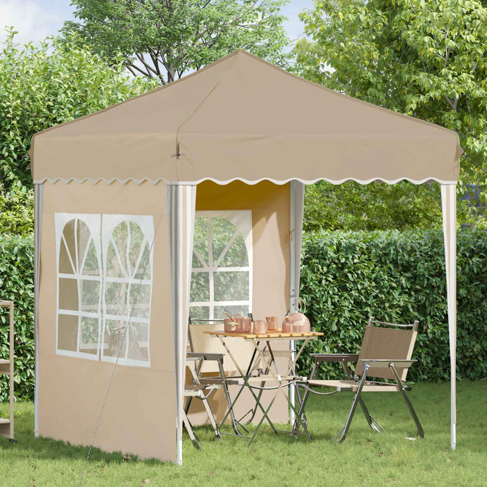 Cort de Petrecere Pop-up Crem 195 x 195 x 245 cm - WALTI WALTI