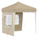Cort de Petrecere Pop-up Crem 195 x 195 x 245 cm - WALTI WALTI