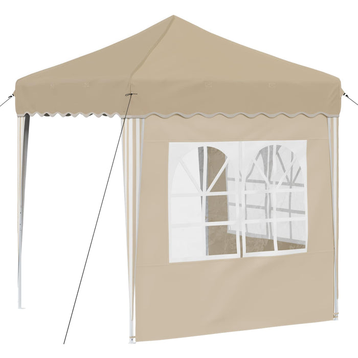 Cort de Petrecere Pop-up Crem 195 x 195 x 245 cm - WALTI WALTI
