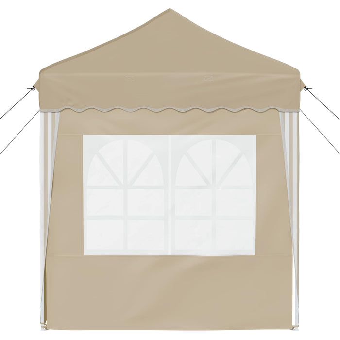 Cort de Petrecere Pop-up Crem 195 x 195 x 245 cm - WALTI WALTI