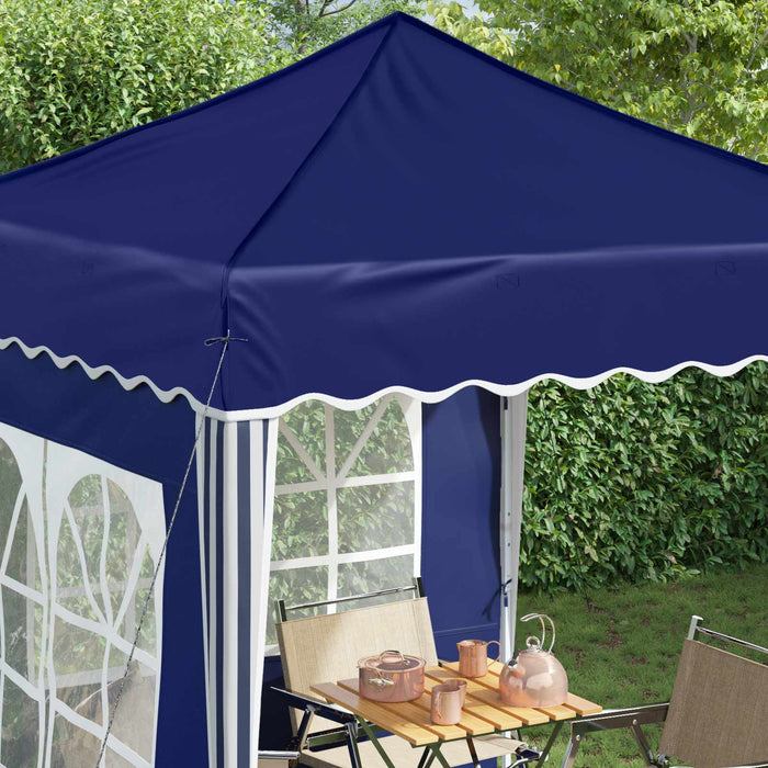 Cort de Petrecere Pop-up albastru 195 x 195 x 245 cm - WALTI WALTI
