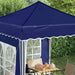 Cort de Petrecere Pop-up albastru 195 x 195 x 245 cm - WALTI WALTI