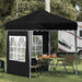 Cort de Petrecere Pop-up Antracit 195 x 195 x 245 cm - WALTI WALTI