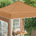 Cort de Petrecere Pop-up Bej 195 x 195 x 245 cm Material Oxford - WALTI WALTI