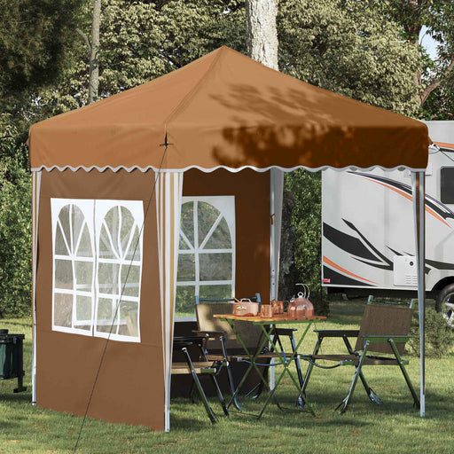 Cort de Petrecere Pop-up Bej 195 x 195 x 245 cm Material Oxford - WALTI WALTI