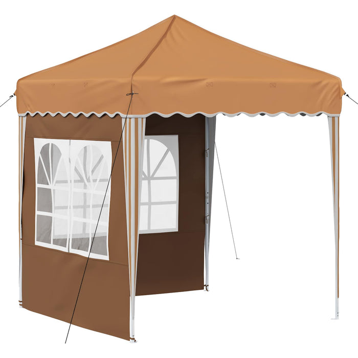 Cort de Petrecere Pop-up Bej 195 x 195 x 245 cm Material Oxford - WALTI WALTI
