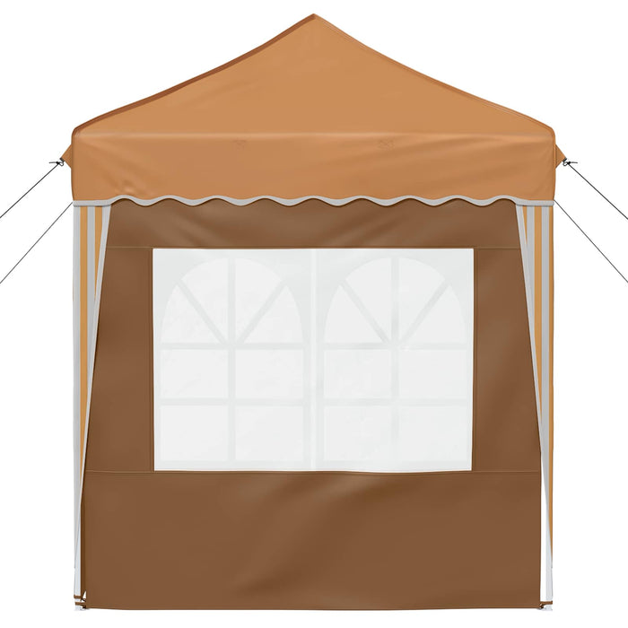 Cort de Petrecere Pop-up Bej 195 x 195 x 245 cm Material Oxford - WALTI WALTI