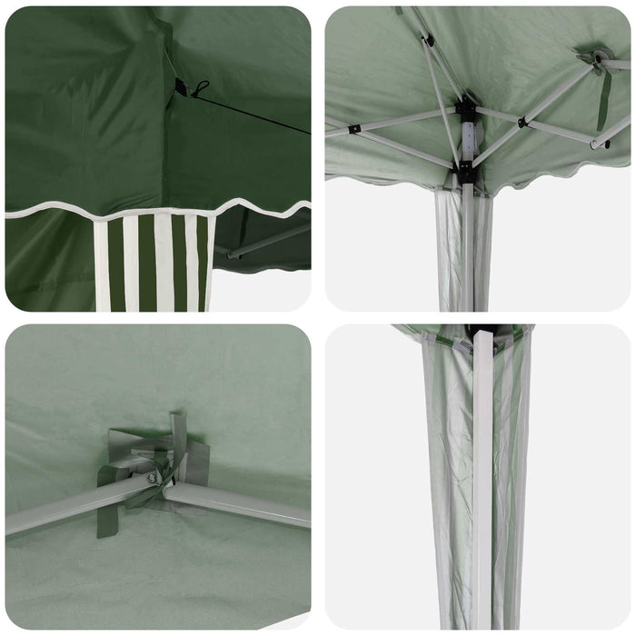 Cort de Petrecere Pop-up Verde 195 x 195 x 245 cm - WALTI WALTI