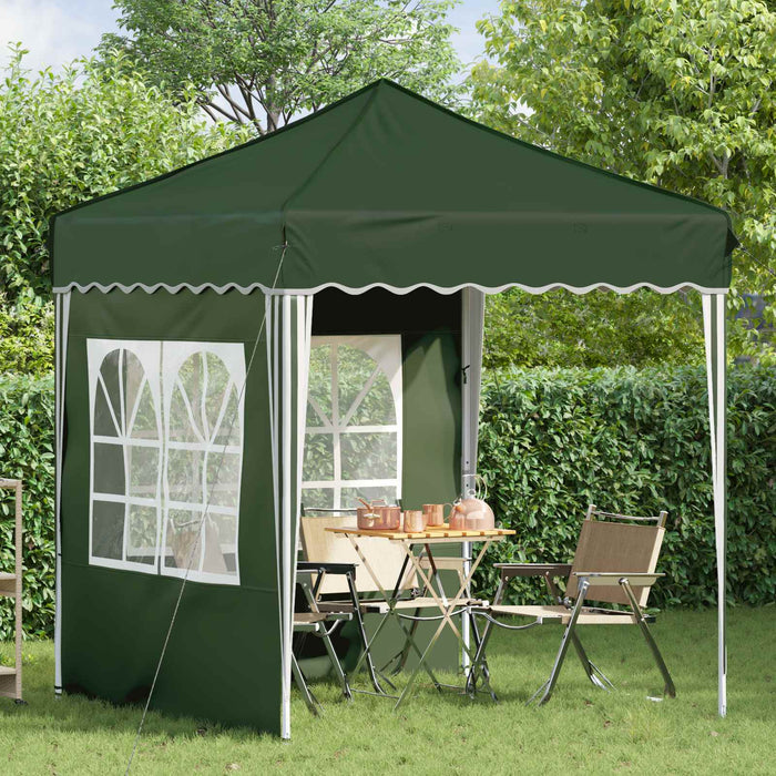 Cort de Petrecere Pop-up Verde 195 x 195 x 245 cm - WALTI WALTI