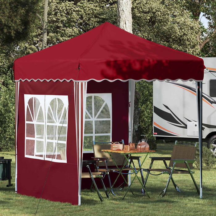 Cort de Petrecere Pop-up Burgundy 195 x 195 x 245 cm - WALTI WALTI