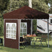 Cort de Petrecere Pop-up Maro 195 x 195 x 245 cm - WALTI WALTI