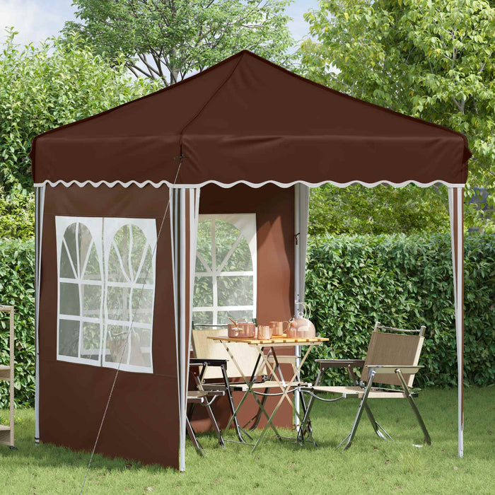 Cort de Petrecere Pop-up Maro 195 x 195 x 245 cm - WALTI WALTI