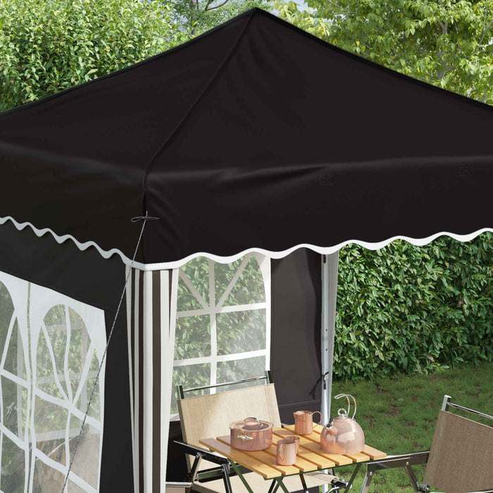 Cort de Petrecere Pop-up Negru 195 x 195 x 245 cm - WALTI WALTI