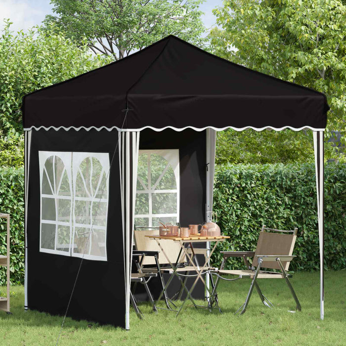 Cort de Petrecere Pop-up Negru 195 x 195 x 245 cm - WALTI WALTI