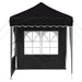 Cort de Petrecere Pop-up Negru 195 x 195 x 245 cm - WALTI WALTI