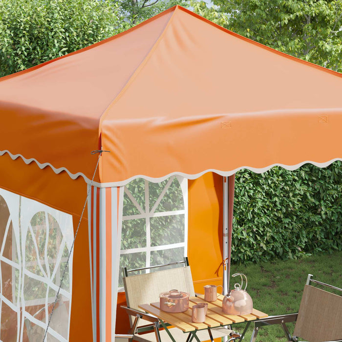 Cort de Petrecere Pop-up Portocaliu 195 x 195 x 245 cm - WALTI WALTI