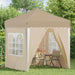 Cort de Petrecere Pop-up Crem 195 x 195 x 245 cm - WALTI WALTI