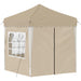 Cort de Petrecere Pop-up Crem 195 x 195 x 245 cm - WALTI WALTI